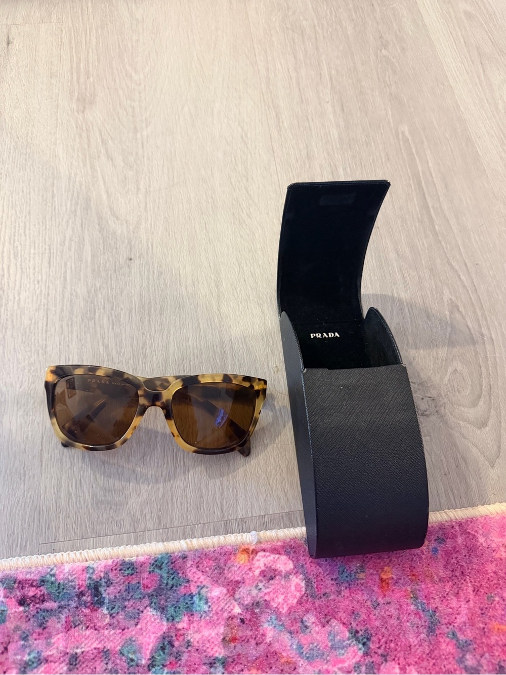 Prada tortoise shell sunglasses